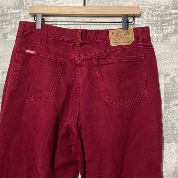 Jordache Jeans Vintage Jordache Burgundy 52992 Jeans Pants Mens 36